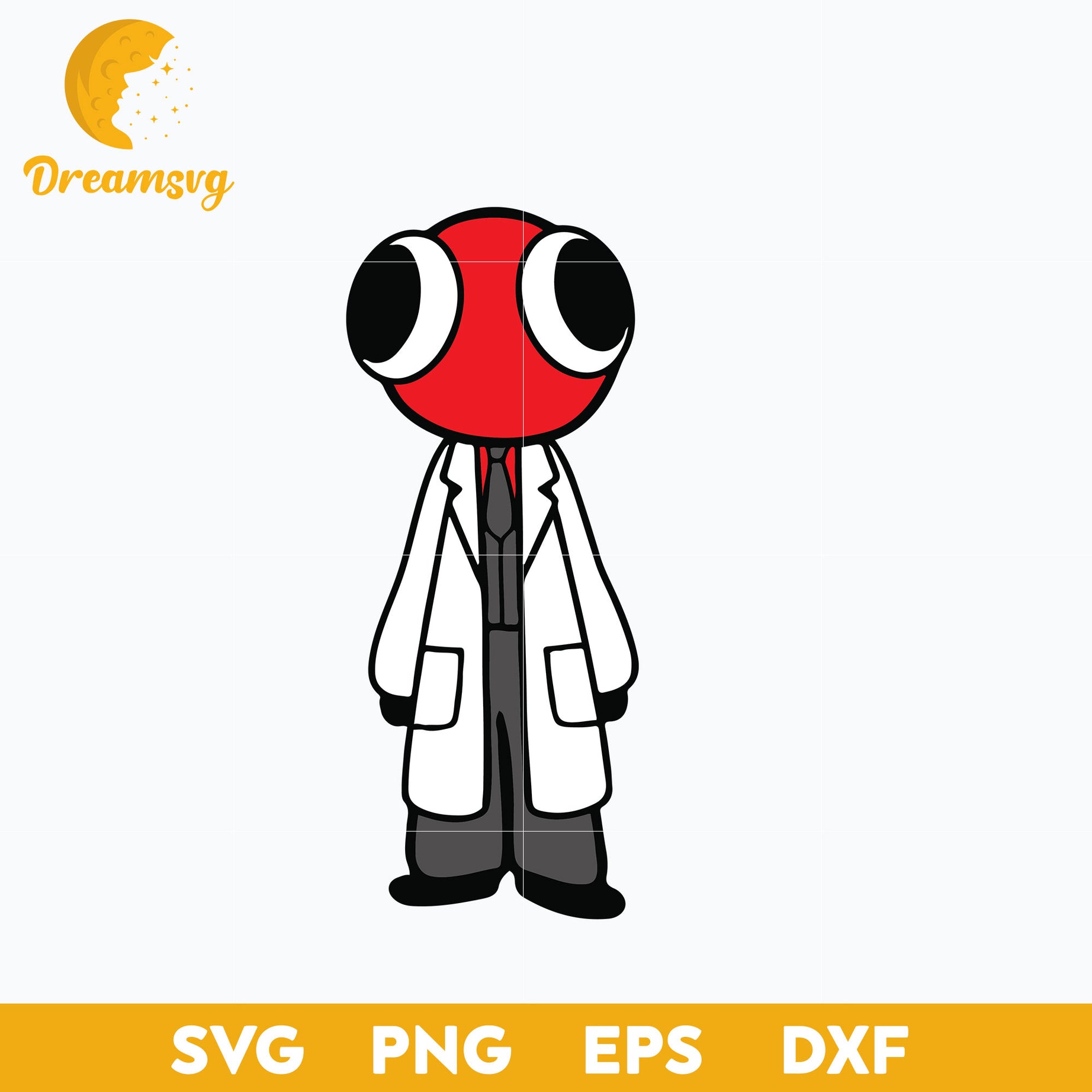 Red From Rainbow Friends SVG, Funny SVG, PNG DXF EPS Digital File.