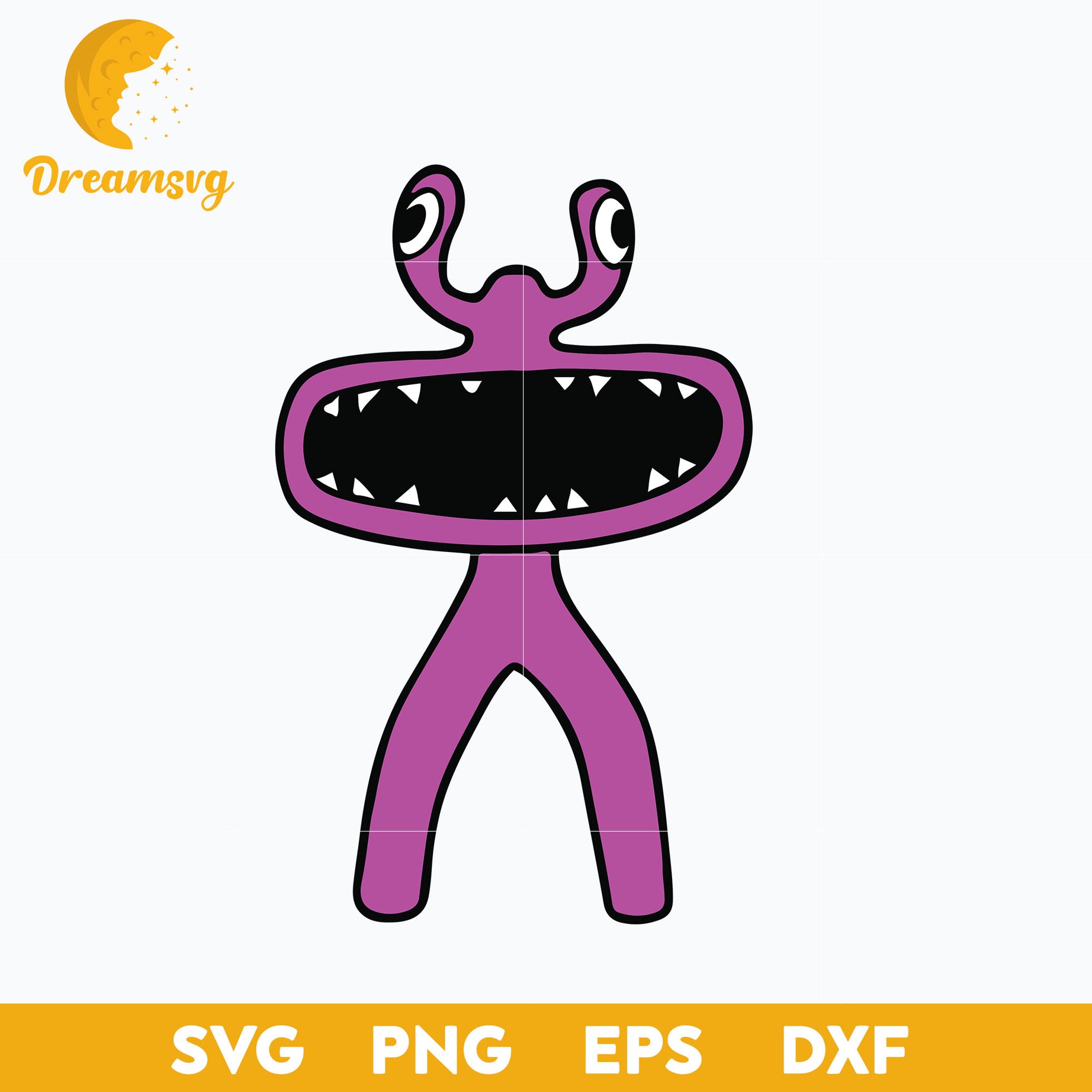 Pink from Rainbow Friends SVG, Funny SVG, PNG DXF EPS Digital File.