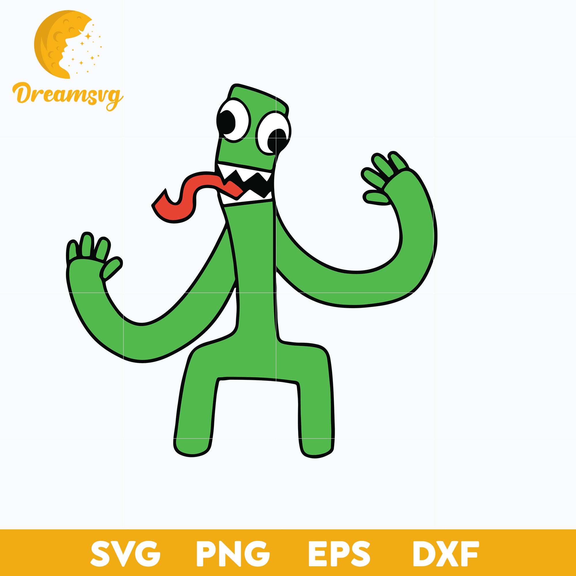 Green from Rainbow Friends SVG, Funny SVG, PNG DXF EPS Digital File ...