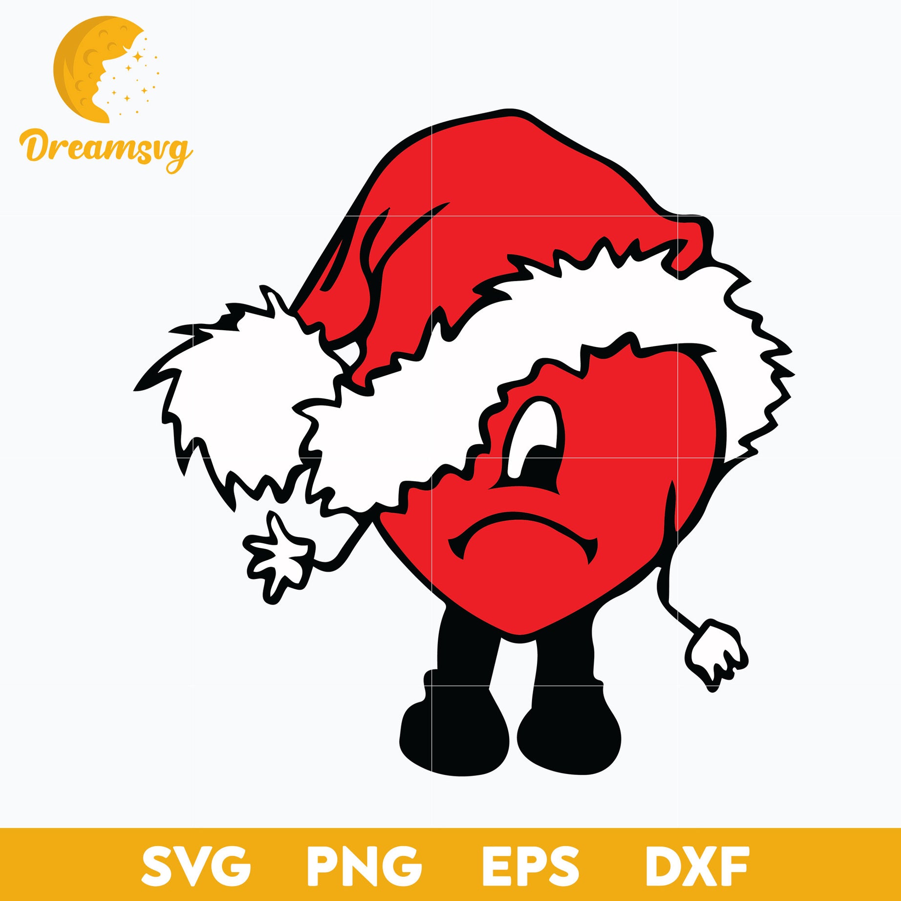 Un Verano Sin Ti Christmas SVG, Bad Bunny Heart SVG, Christmas SVG, PNG DXF EPS Digital File.