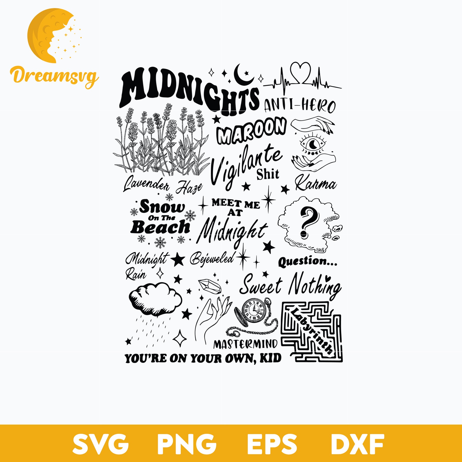Midnights Swift SVG, Midnights Maroon Vigilante Shit SVG, Midnights SVG.