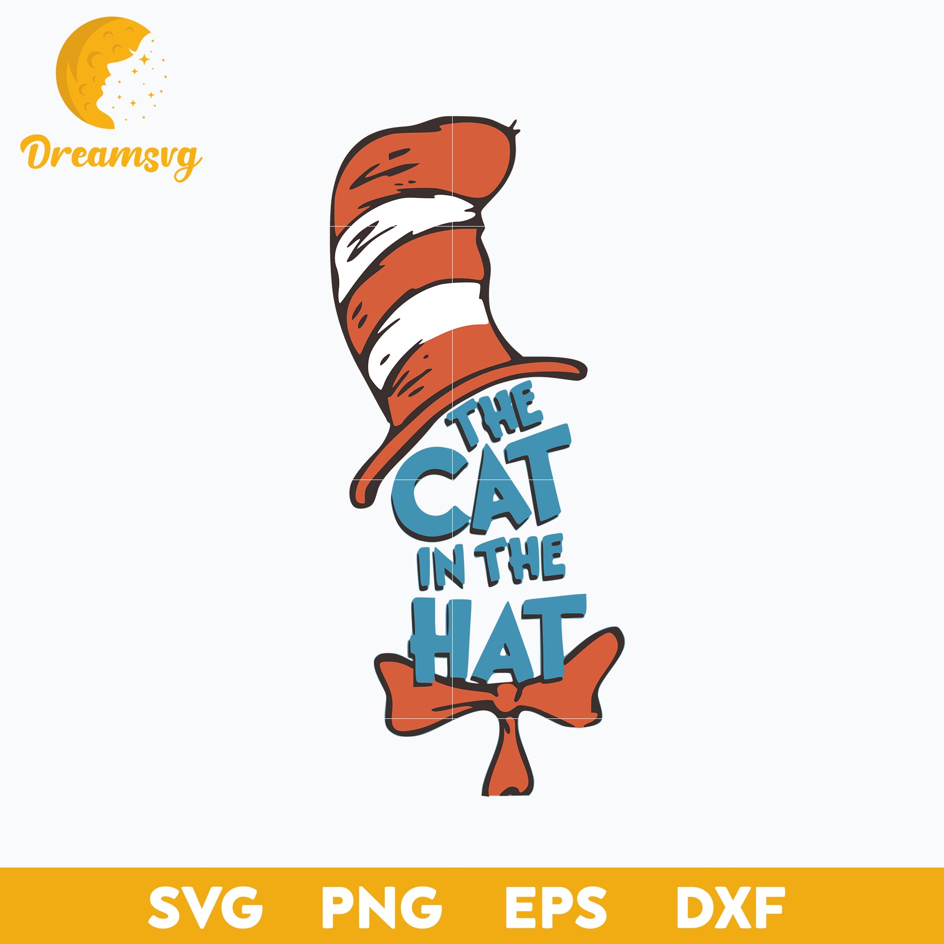 The Cat In The Hat Dr Seuss SVG Digital File