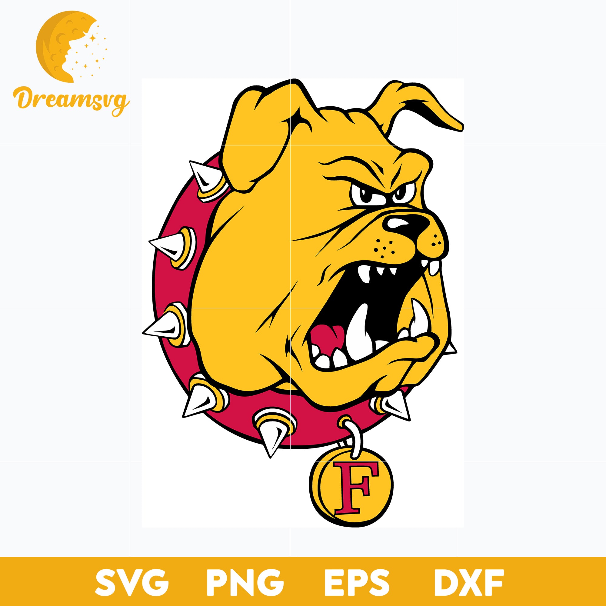 Ferris State Bulldogs Svg, Logo Ncaa Sport Svg, Ncaa Svg, Png, Dxf, Eps Download File.