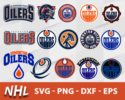 Edmonton Oilers Svg Bundle, Edmonton Oilers Svg, Sport Svg, Nhl Svg, Png, Dxf, Eps Digital File.