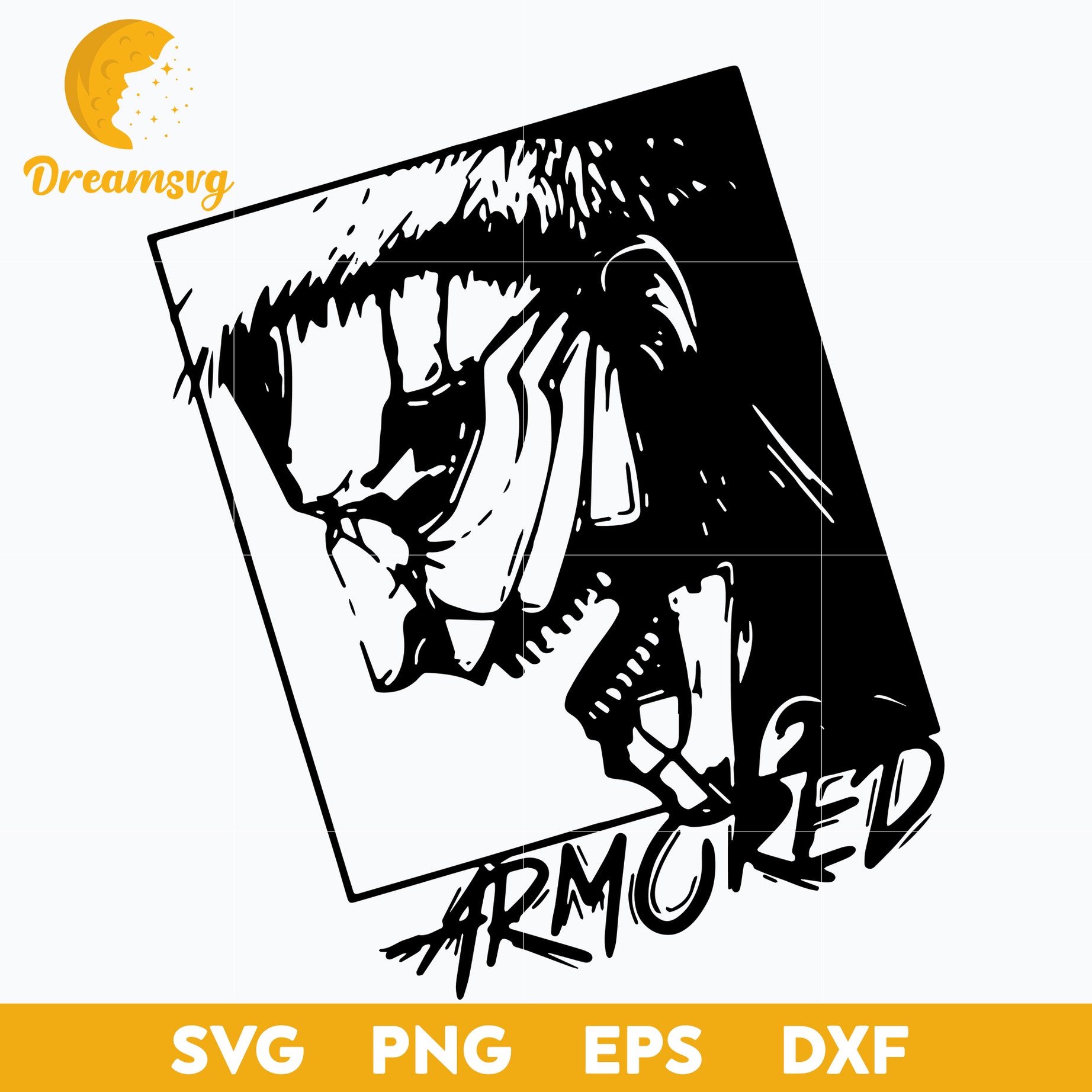Eren Titan Armored Svg, Eren Svg, Eren Titan Svg, Attack On Titan Svg, file for cricut, Anime svg, png, eps, dxf digital download