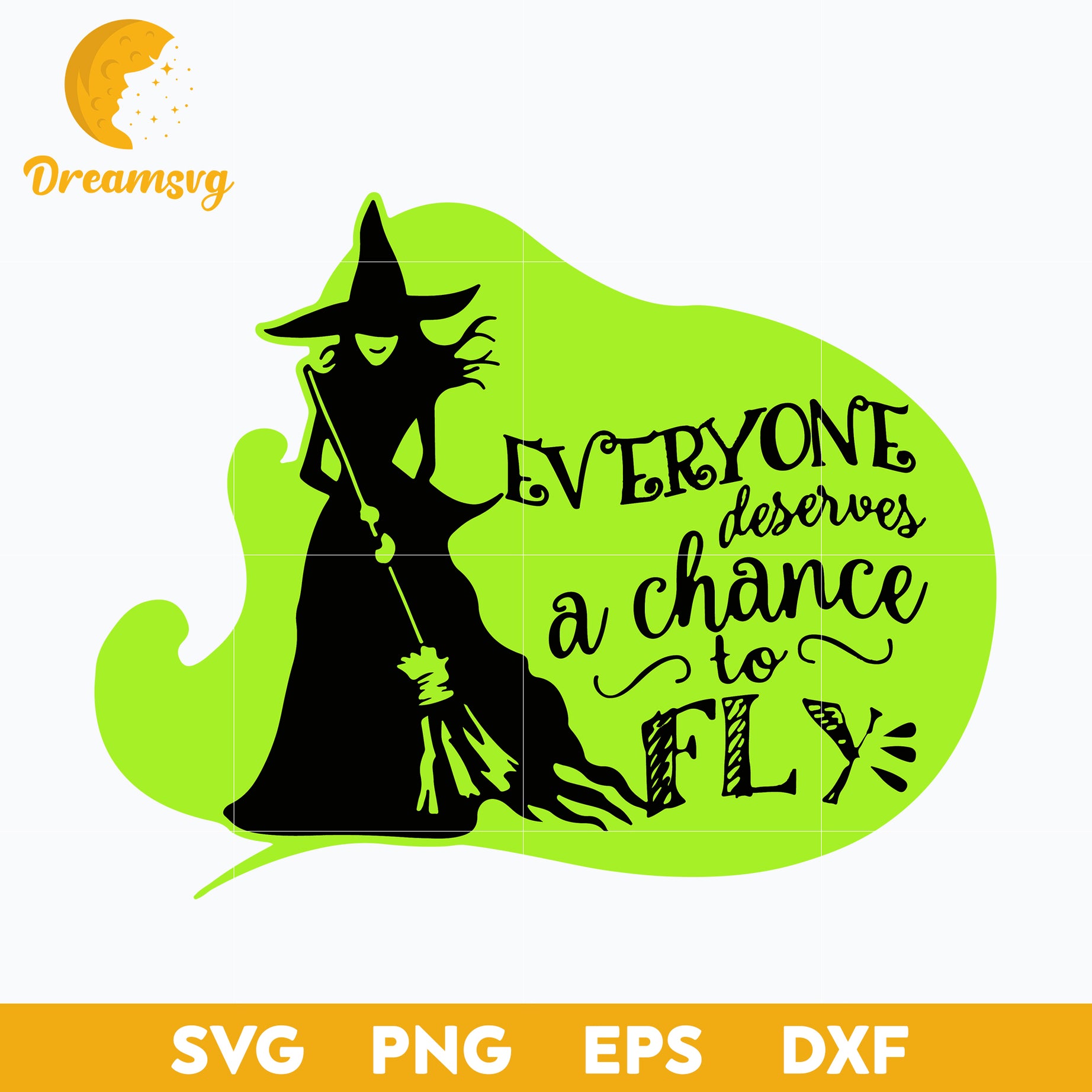 Everyone Deserves A Chance To Fly Witch Broom svg, Halloween svg, png, dxf, eps digital file.