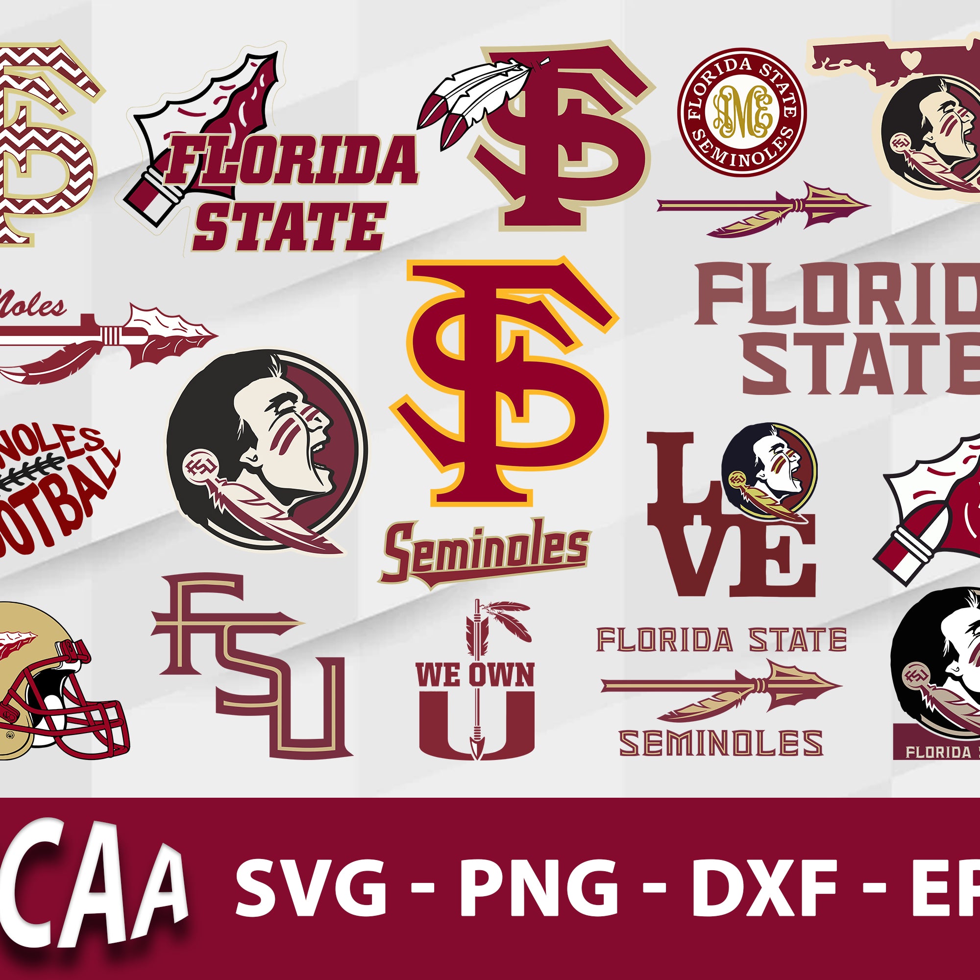 Florida State Seminoles Svg Bundle, Florida State Seminoles Svg, Sport Svg, Ncaa Svg, Png, Dxf, Eps Digital file.