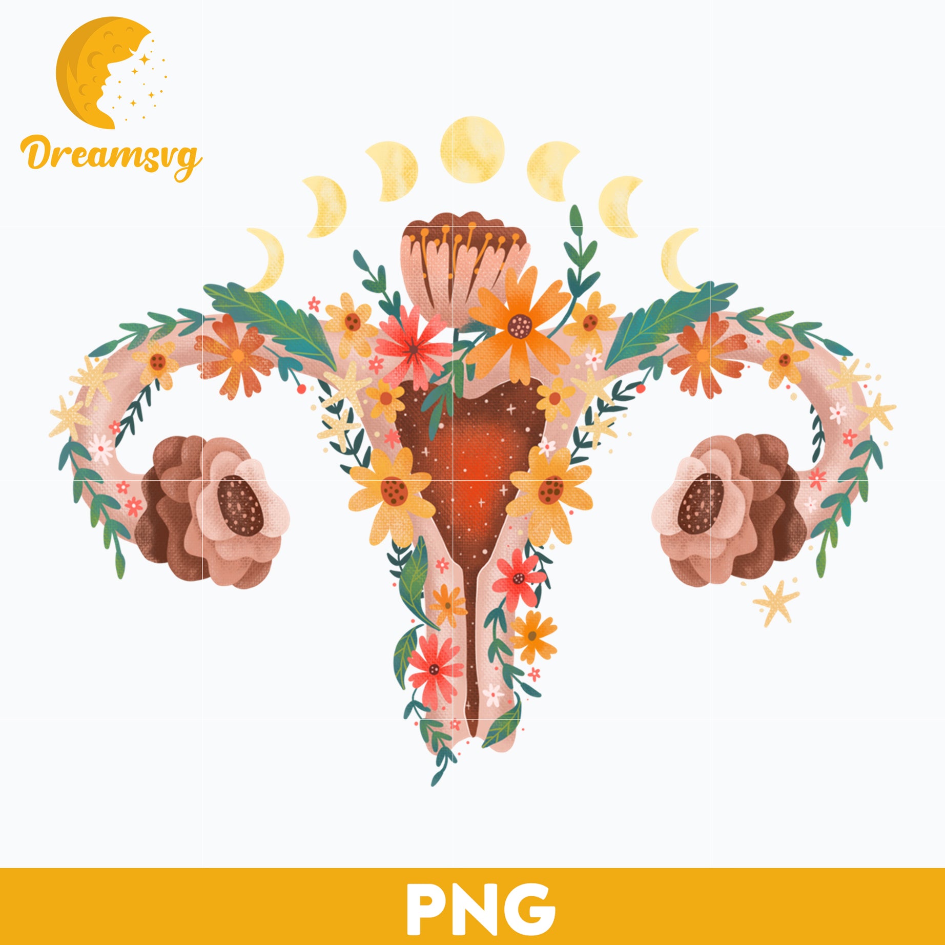 Flower Uturus Sticker PNG, Trending PNG, PNG file, Digital file.
