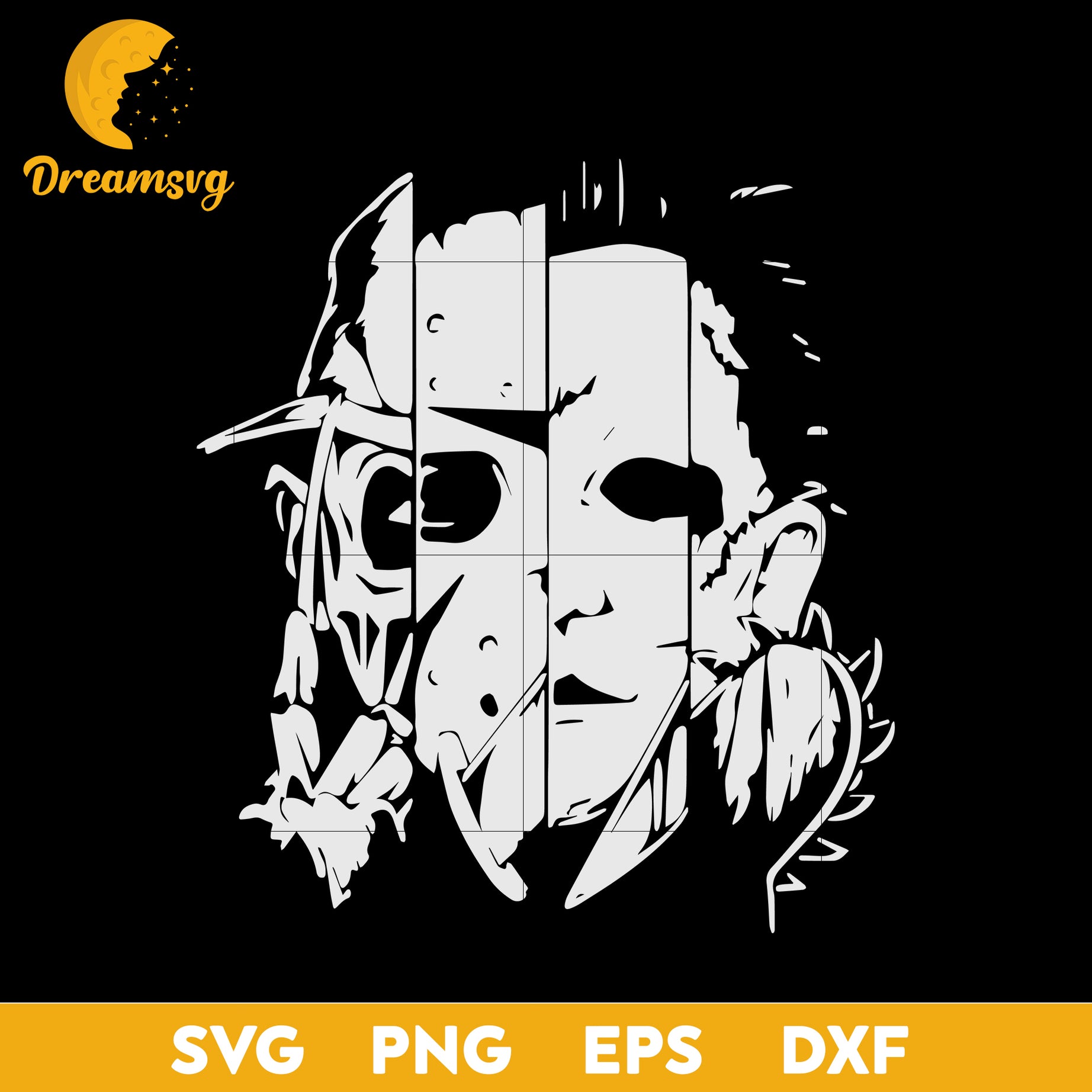 Freddy Jason Michael Myers and Leather face svg, Halloween svg, png, dxf, eps digital file.