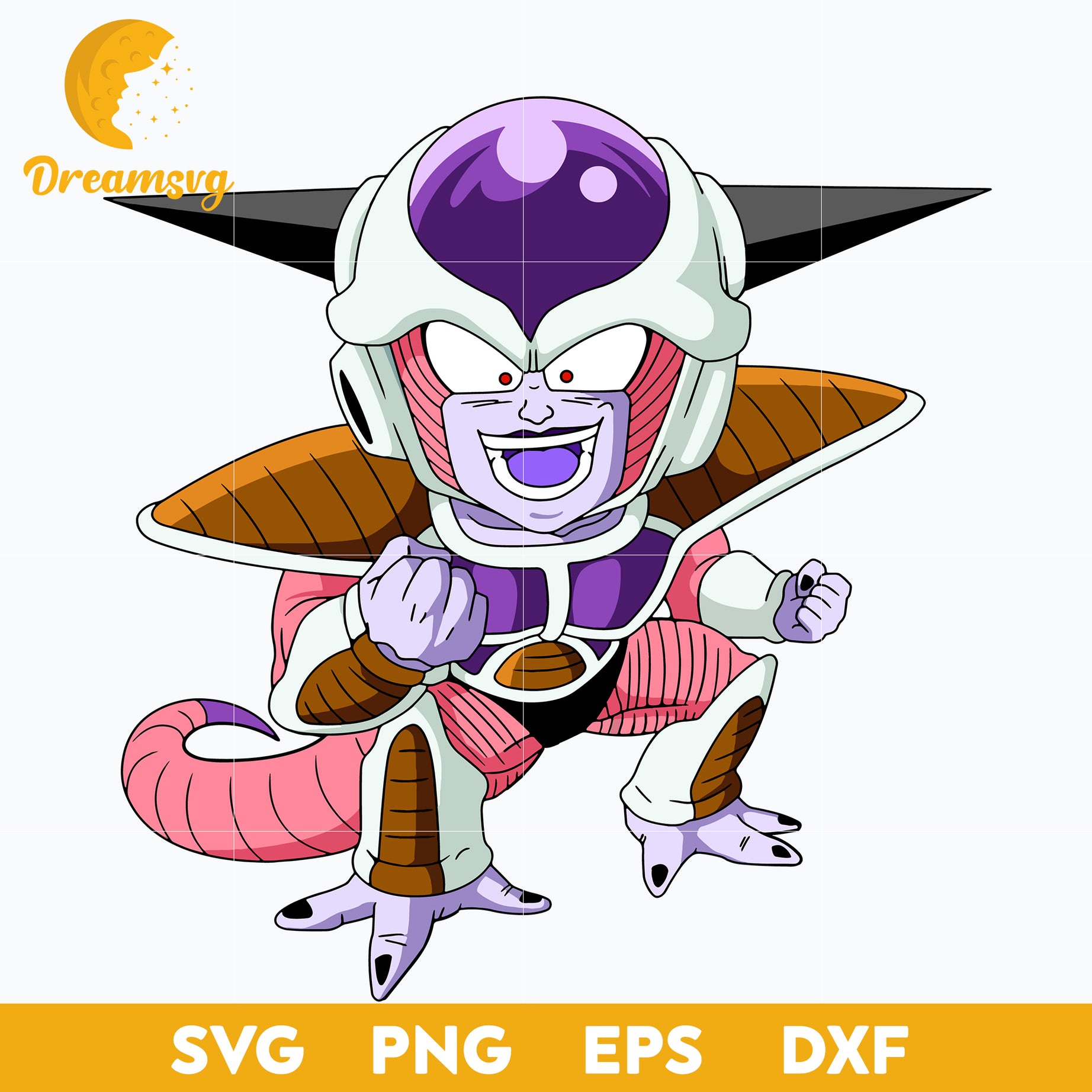 Frieza Dragon Ball Svg, Frieza Svg, Dragon Ball Svg, Frieza Chibi Svg, Dragon Ball Character Svg, file for cricut, Anime svg, png, eps, dxf digital download