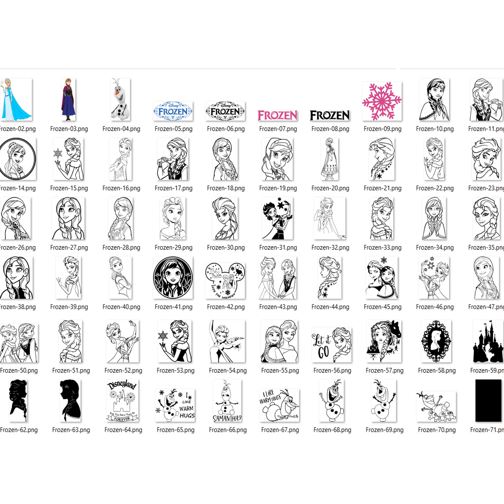 288+ Frozen SVG Bundle, Frozen Cricut Files, Frozen Vector Cliparts, Frozen Outline Svg, Cartoon svg, png, dxf, eps digital file