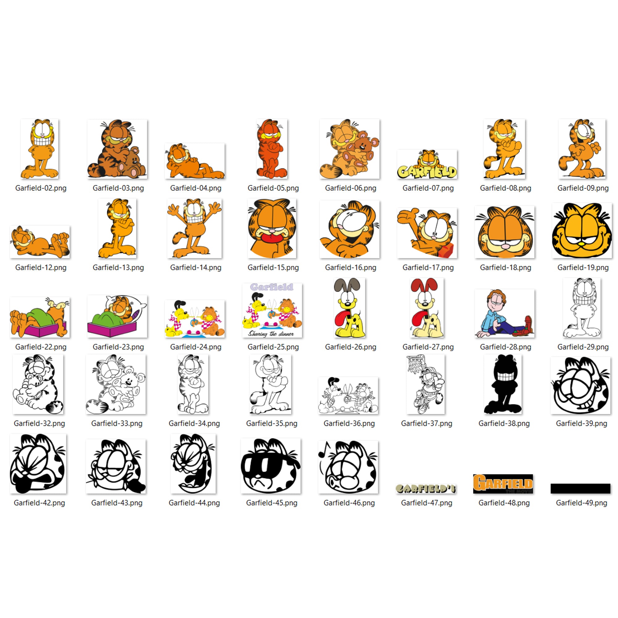 196+  Garfield Bundle Svg, Garfield Svg, Odie svg, Garfield png, Beagle Dog, Garfield Cricut, Silhouette, Cut File, Cartoon svg, png, dxf, eps digital file