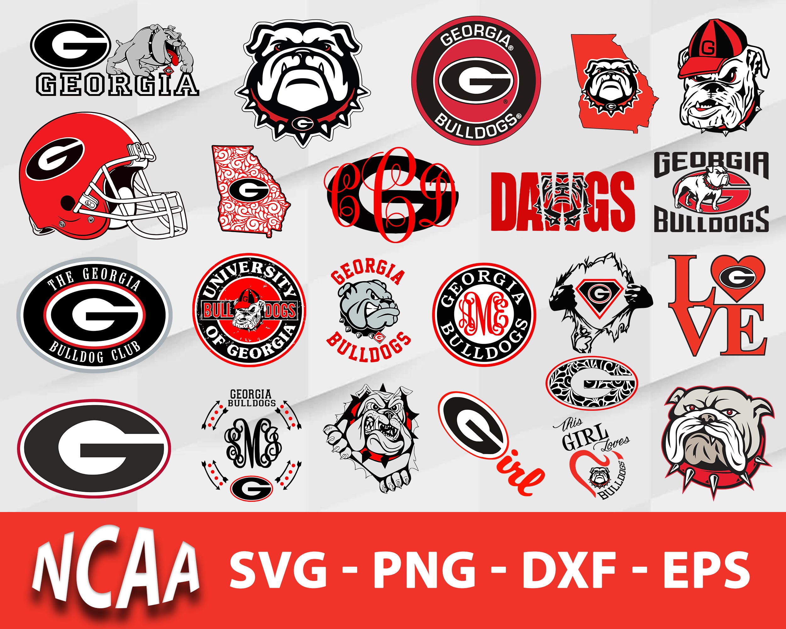 Georgia Bulldogs Svg Bundle, Georgia Bulldogs Svg, Sport Svg, Ncaa Svg ...