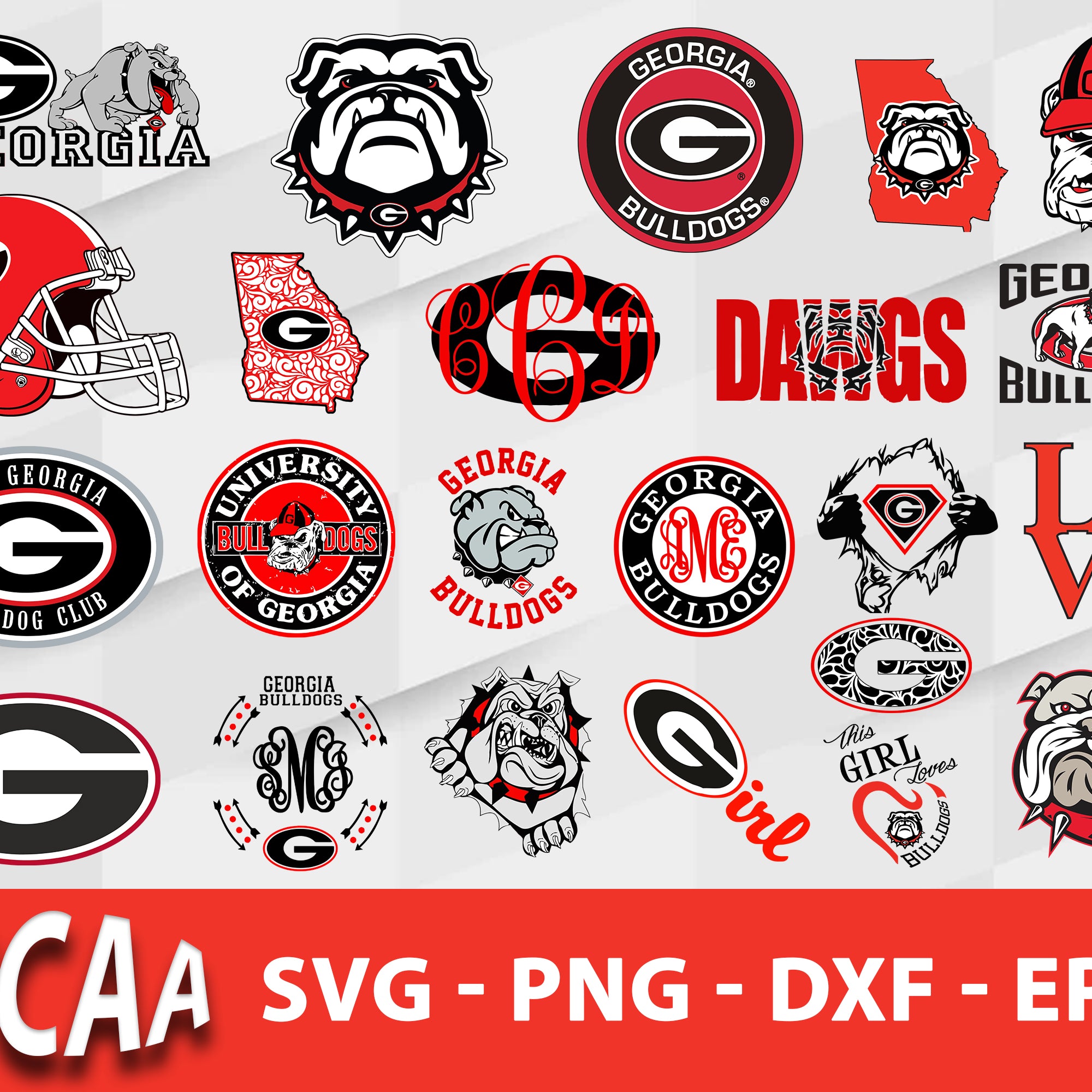 Georgia Bulldogs Svg Bundle, Georgia Bulldogs Svg, Sport Svg, Ncaa Svg ...