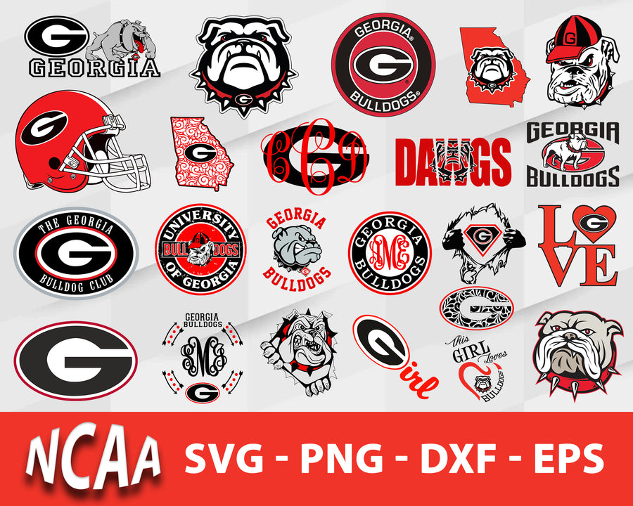 Georgia Bulldogs Svg Bundle, Georgia Bulldogs Svg, Sport Svg, Ncaa Svg, Png, Dxf, Eps Digital file.