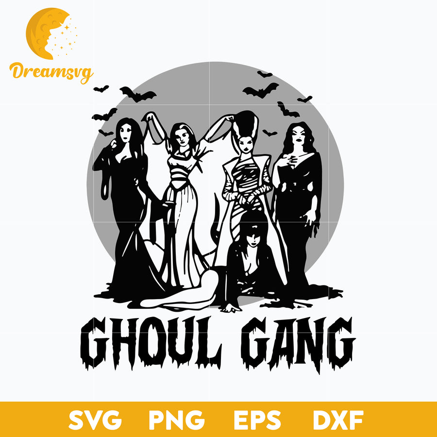 Ghoul Gang Squad Halloween svg, Halloween svg, png, dxf, eps digital file.