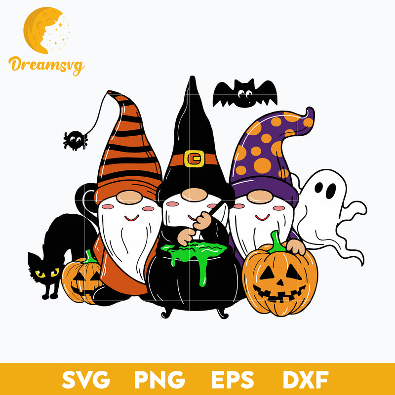 Gnomies Halloween svg, Halloween svg, png, dxf, eps digital file.