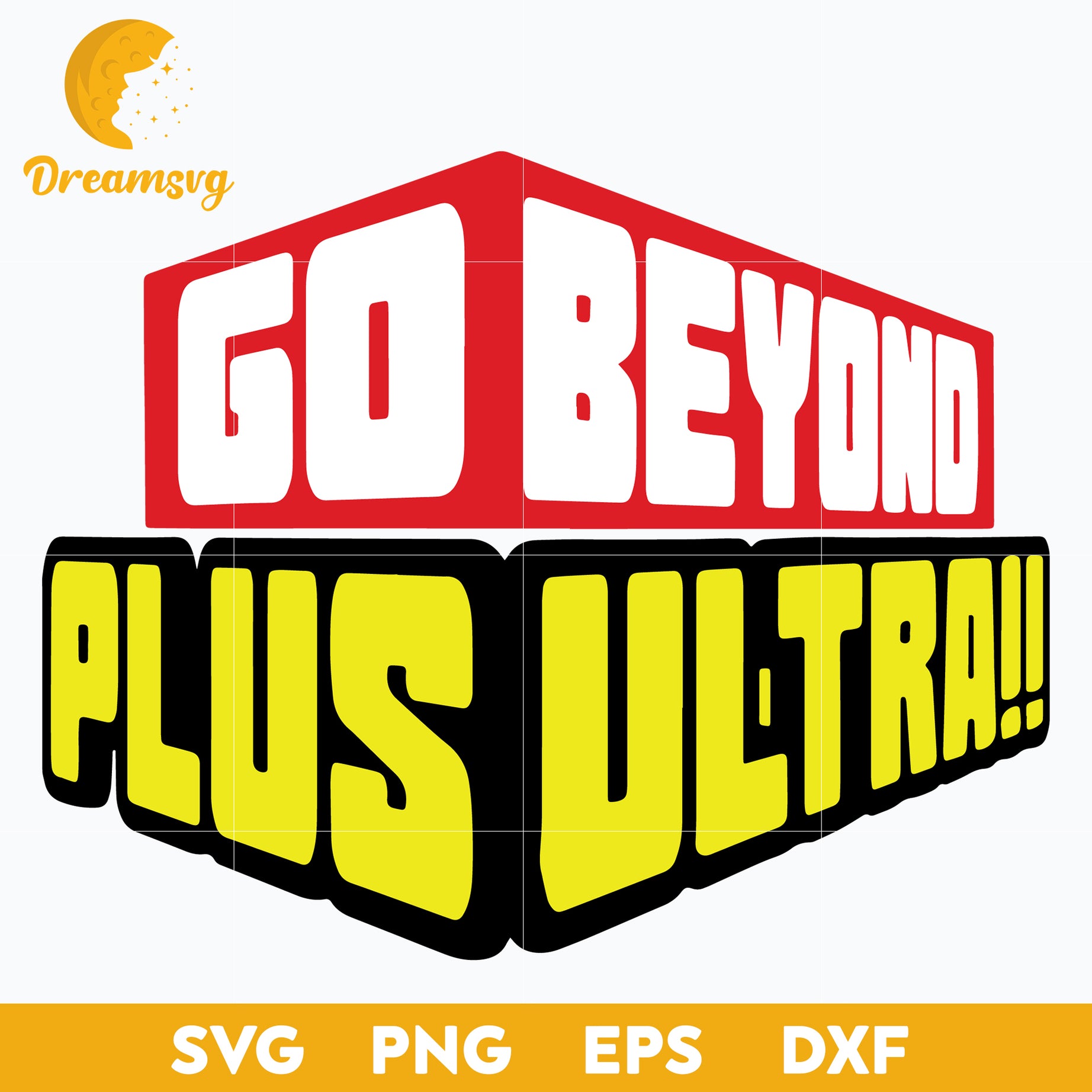 Go Beyond Plus Ultra Logo Svg, My Hero Academia Svg, file for cricut, Anime svg, png, eps, dxf digital download