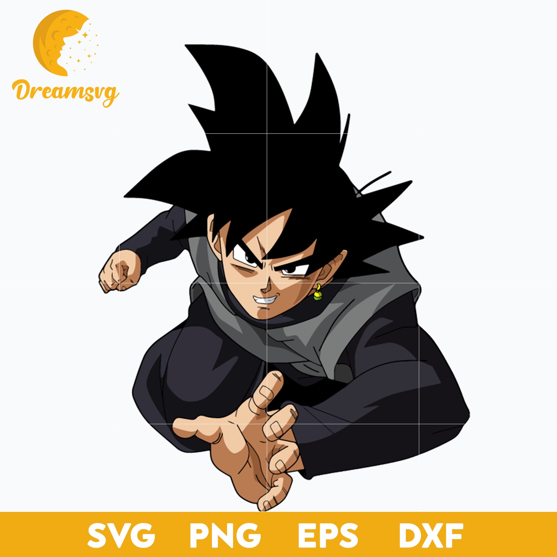 Goku Back Svg, Goku Svg, Anime Svg, Goku Anime Svg, Anime Lover Svg, file for cricut, Anime svg, png, eps, dxf digital download