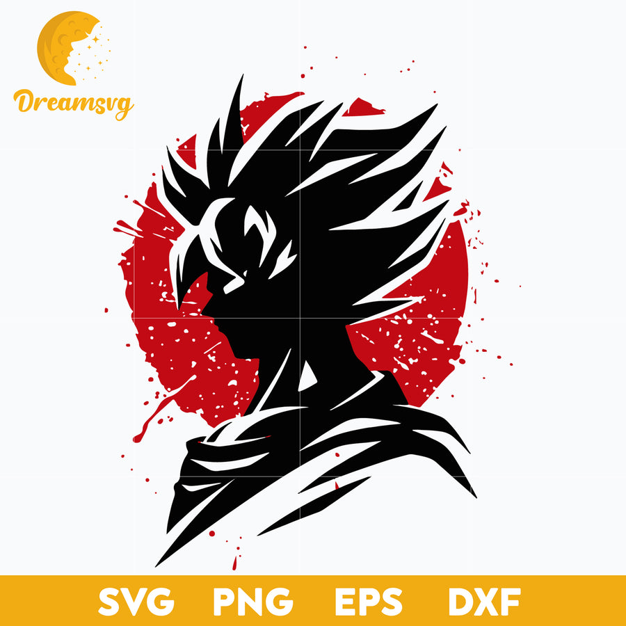 Goku Dragon Ball Svg, Dragon Ball Z Svg, Super Saiyan Svg, file for cricut, Anime svg, png, eps, dxf digital download