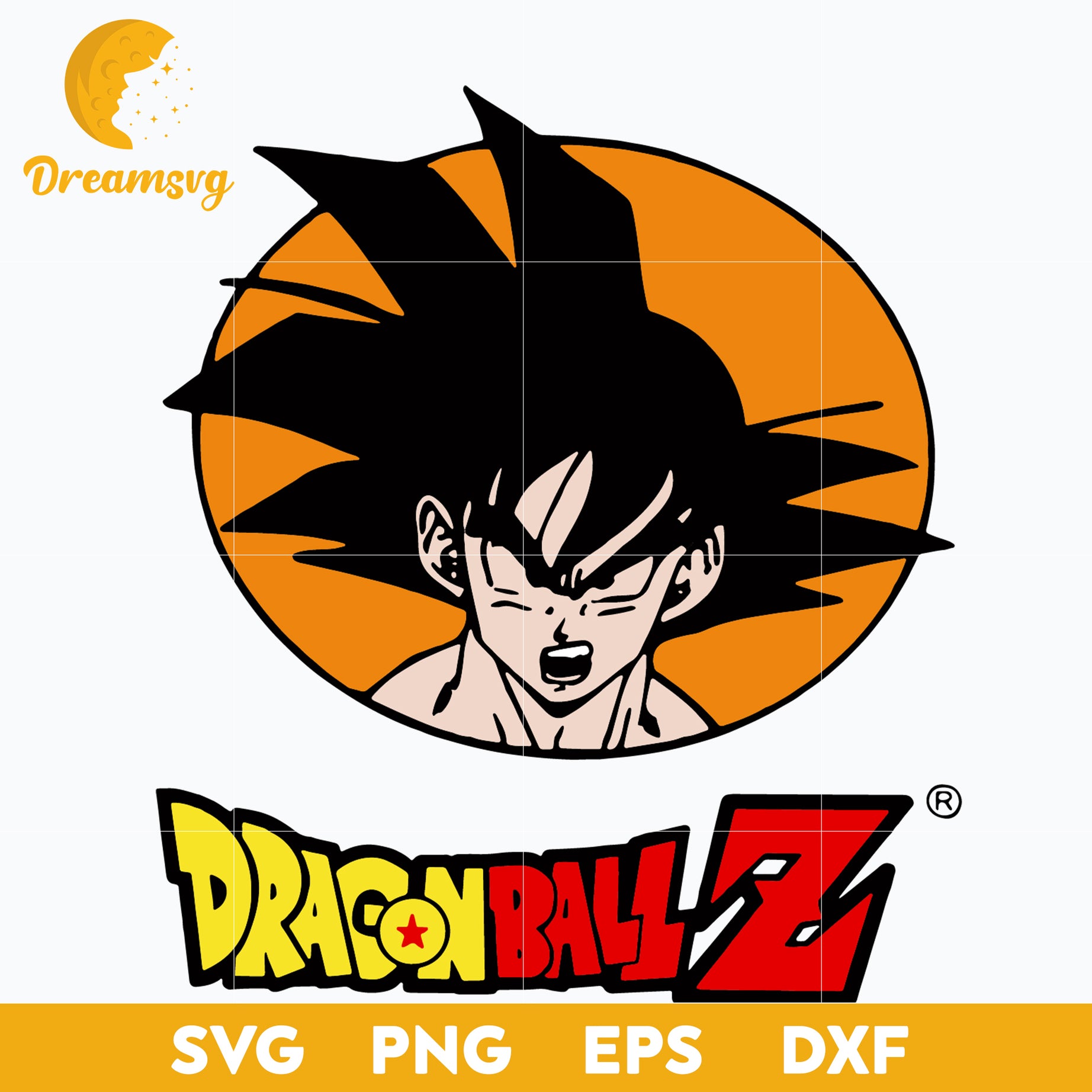 Goku Dragon Ball Z Logo Svg, Dragon Ball Svg, Cartoon Svg, Goku Svg, file for cricut, Anime svg, png, eps, dxf digital download
