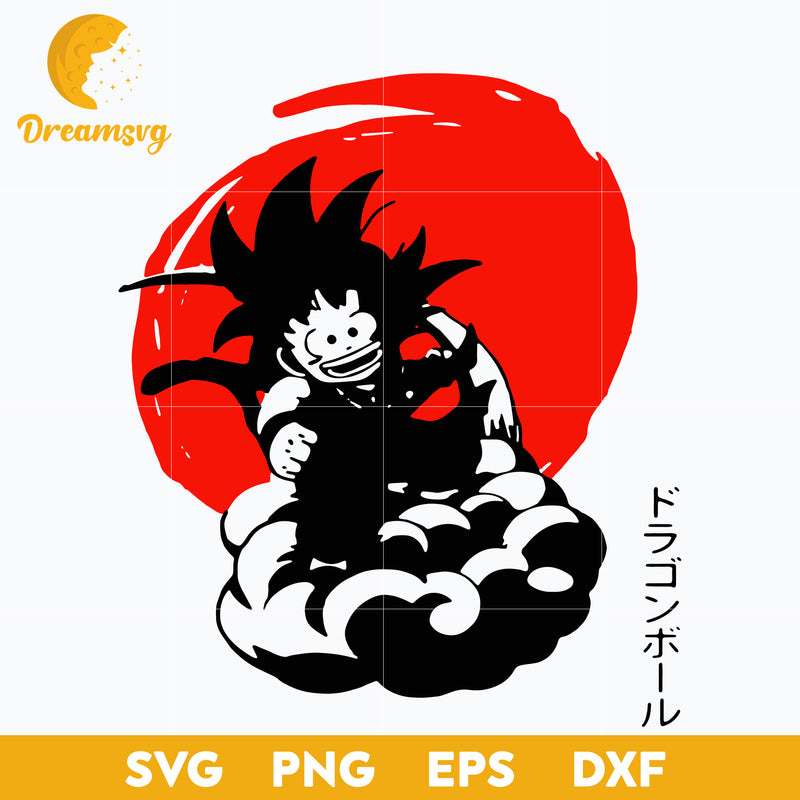 Goku Svg, Dragon Ball Svg, Goku Anime Svg, file for cricut, Anime svg, png,  eps, dxf digital download