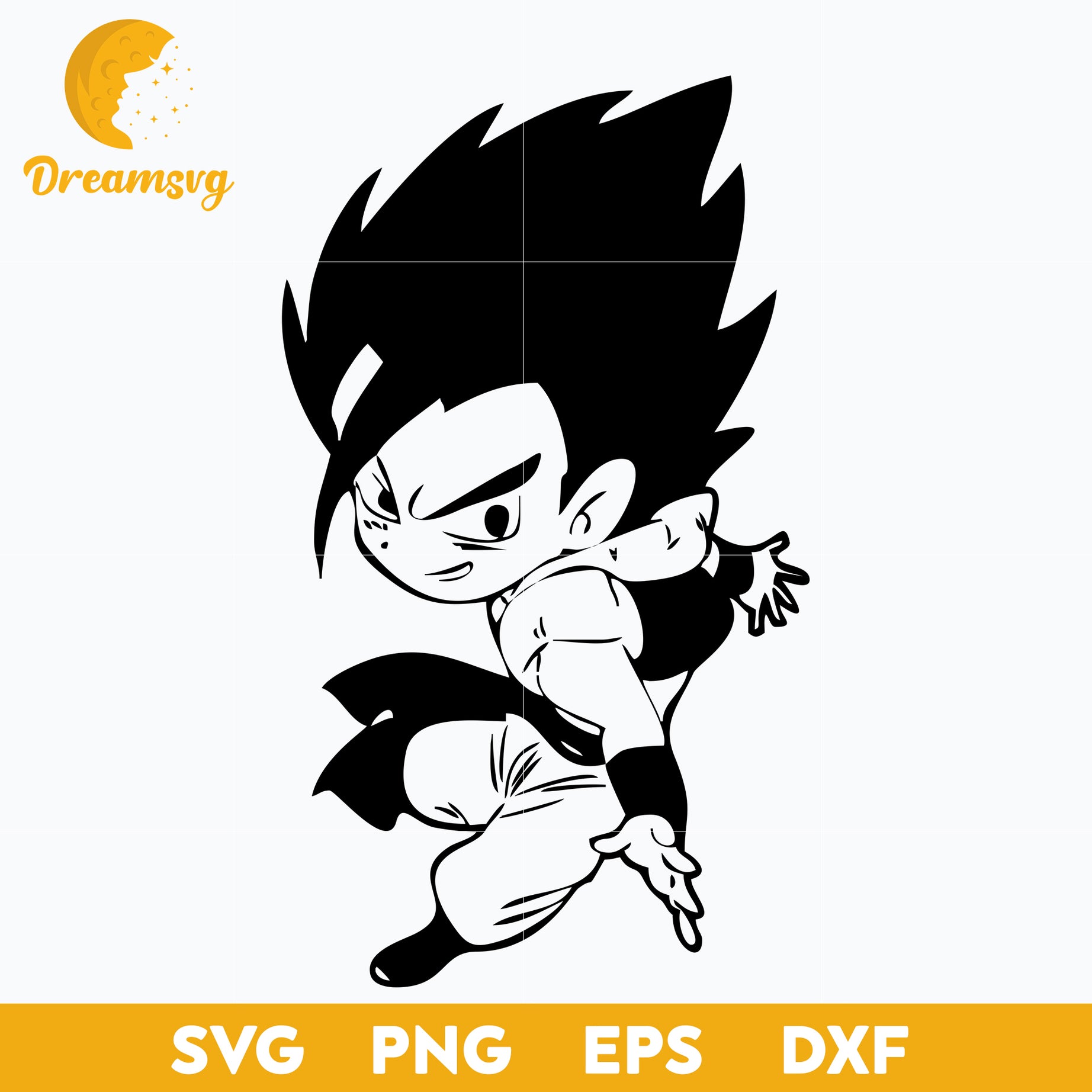 Goku Svg, Gogeta Svg, Dragon Ball Svg, Dragon Ball Z Svg, file for cricut, Anime svg, png, eps, dxf digital download