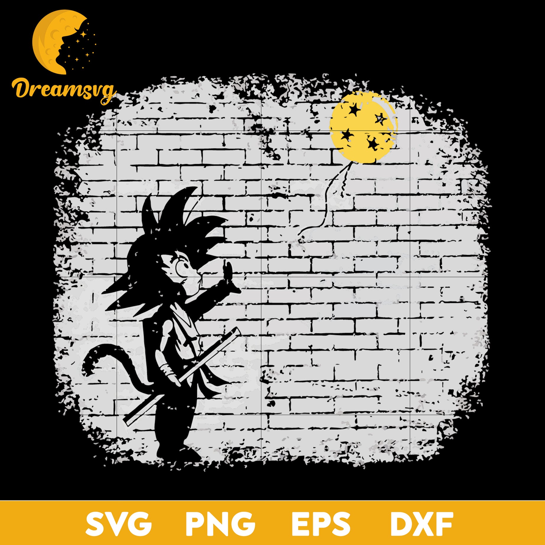 Goku Svg, Saiyan Svg, Saiyan With Balloon Svg, Dragon Ball Svg, file for cricut, Anime svg, png, eps, dxf digital download