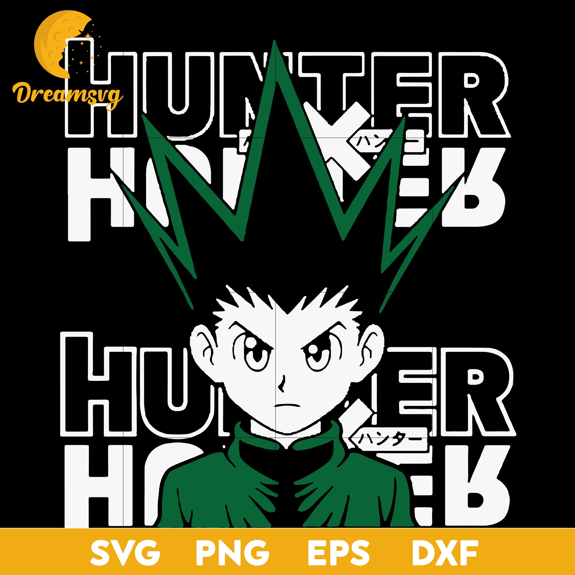 Gon Freecss Svg, Hunter × Hunter Svg, Comic Svg, Anime Manga Svg, Comic Character Svg, file for cricut, Anime svg, png, eps, dxf digital download