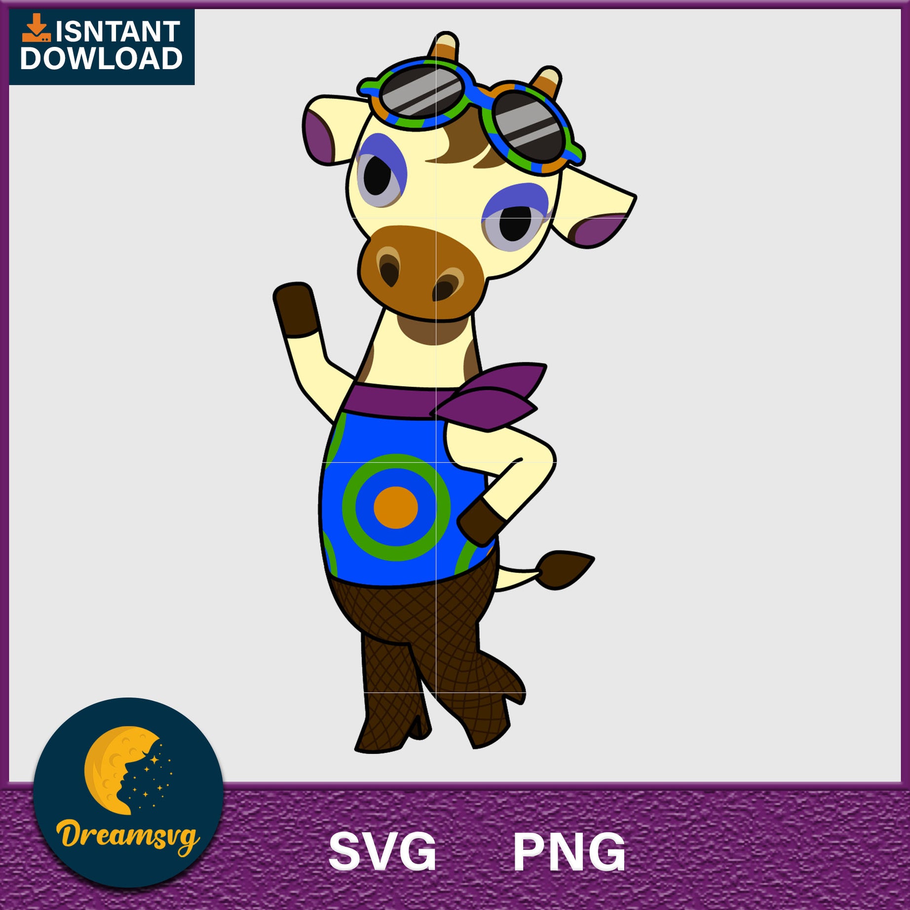 Gracie Animal Crossing Svg, Animal Crossing Svg, Animal Crossing Png, Cartoon svg, svg, png digital file