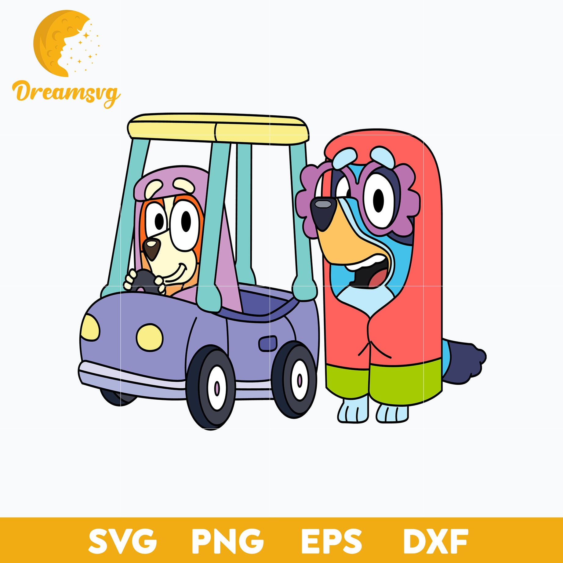 Granny rita and janet svg, Bluey Vector, Bluey Alphabeth, Bluey Cutfile, Bluey Clipart, Cartoon svg, png, dxf, eps file