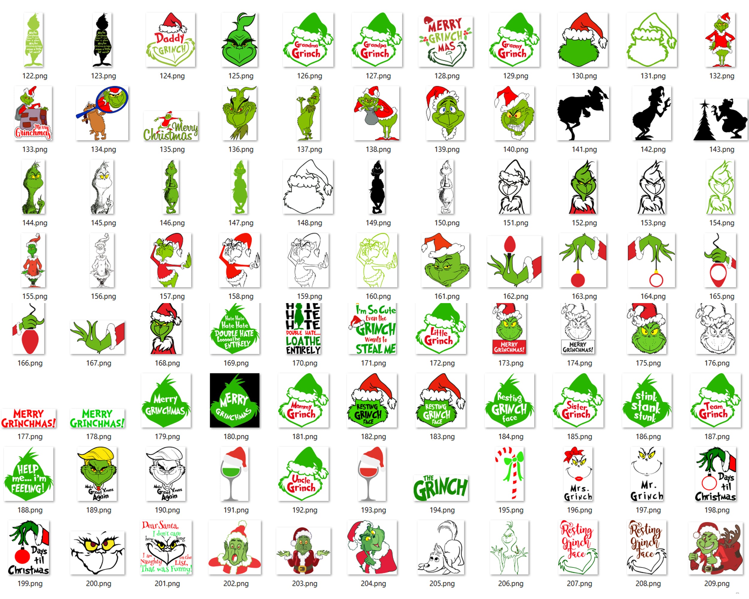 836+ Grinch Bundle SVG, Grinch SVG, Grinch Cutting Image, Christmas Grinch svg, Grinch Cricut, Grinch Cut File, Cartoon svg, png, dxf, eps digital file