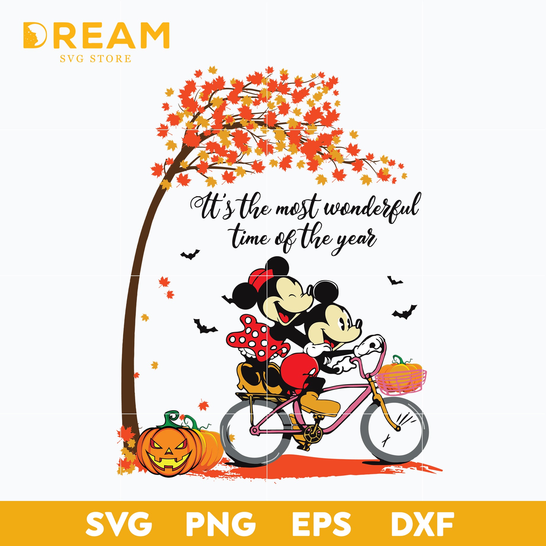 It's the most wonderful time of the year svg, Disney svg, Halloween svg, png, dxf, eps digital file HLW1609201L