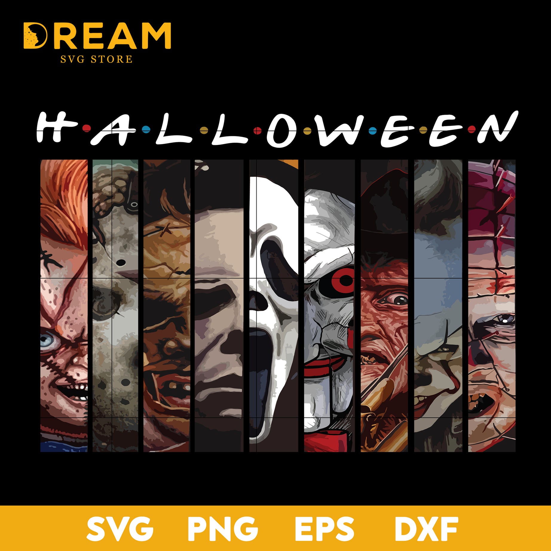 Horro movies halloween svg, Halloween svg, png, dxf, eps digital file HLW2109204L