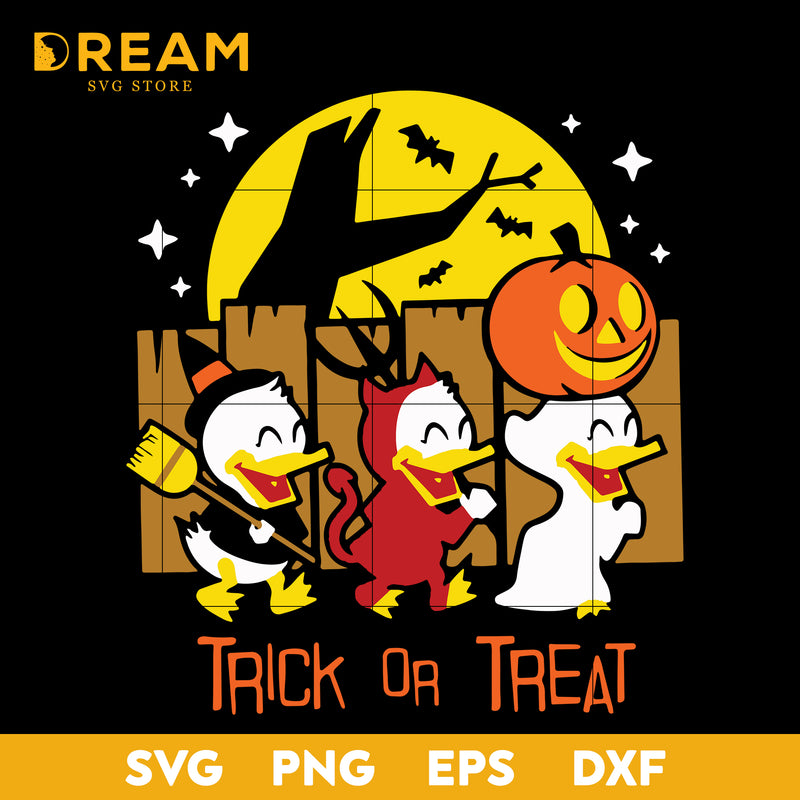 Trick or treat halloween svg, Halloween svg, png, dxf, eps digital file HLW2209202L