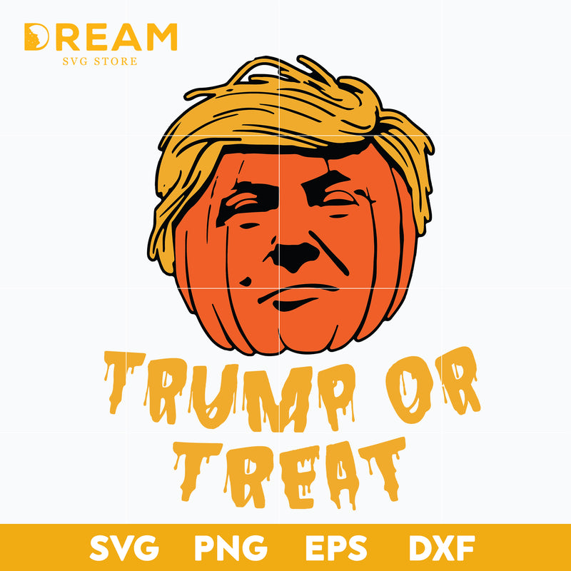 Trump or treat halloween svg, halloween svg, png, dxf, eps digital file HLW27092013L