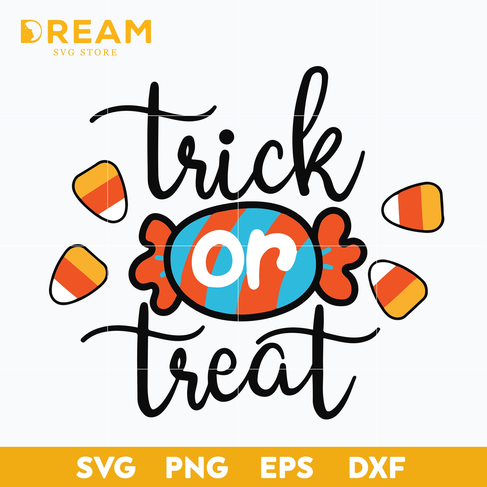 Trick or treat halloween svg, halloween svg, png, dxf, eps digital file HLW27092019L