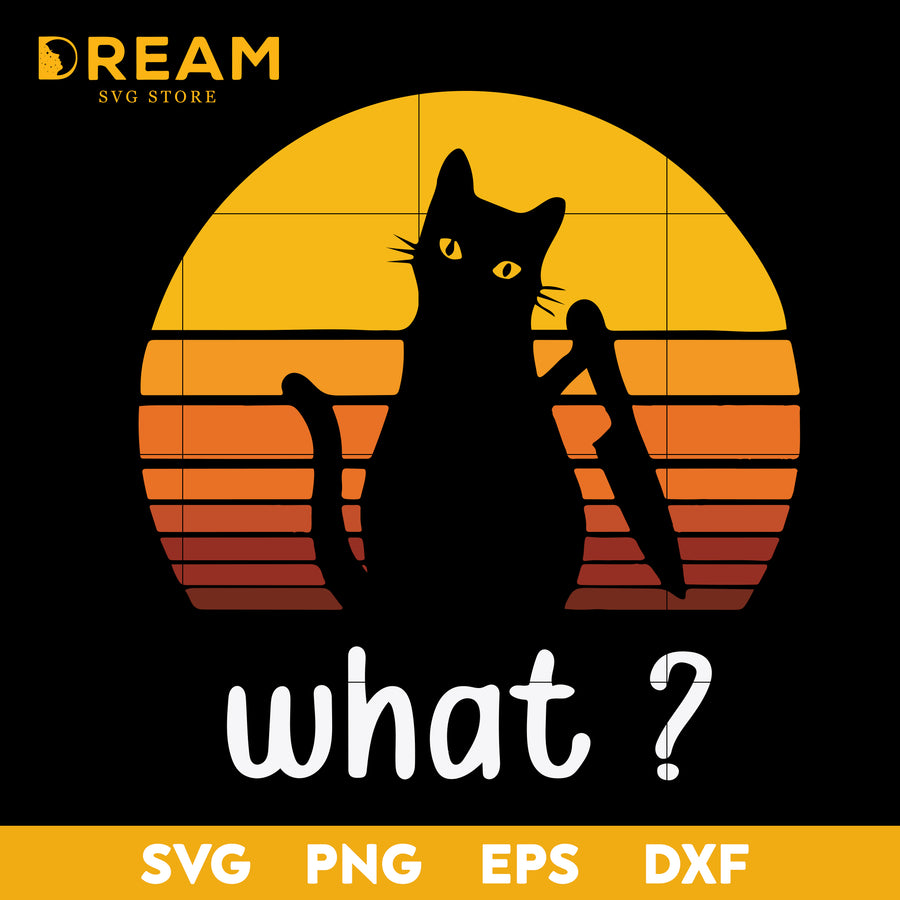 Black cat halloween svg