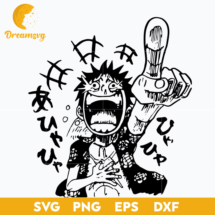 Ha Ha Ha Luffy Svg, Luffy One Piece Svg, Luffy Svg, One Piece Anime Svg, One Piece Svg, file for cricut, Anime svg, png, eps, dxf digital download