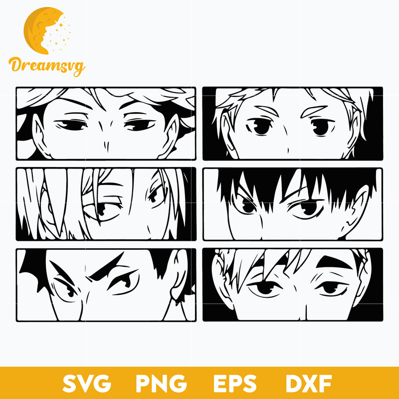 Haikyuu Svg, Anime Svg, Manga Svg, Japanese Svg, Anime Lover Svg, file for  cricut, Anime svg, png, eps, dxf digital download