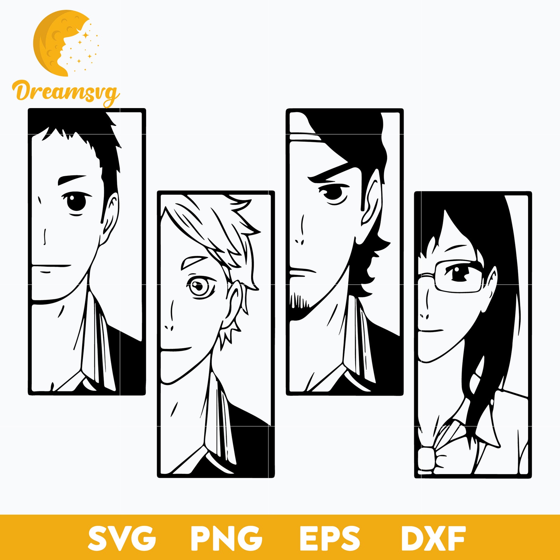 Haikyuu Svg, Manga Svg, Japanese Svg, file for cricut, Anime svg, png, eps, dxf digital download