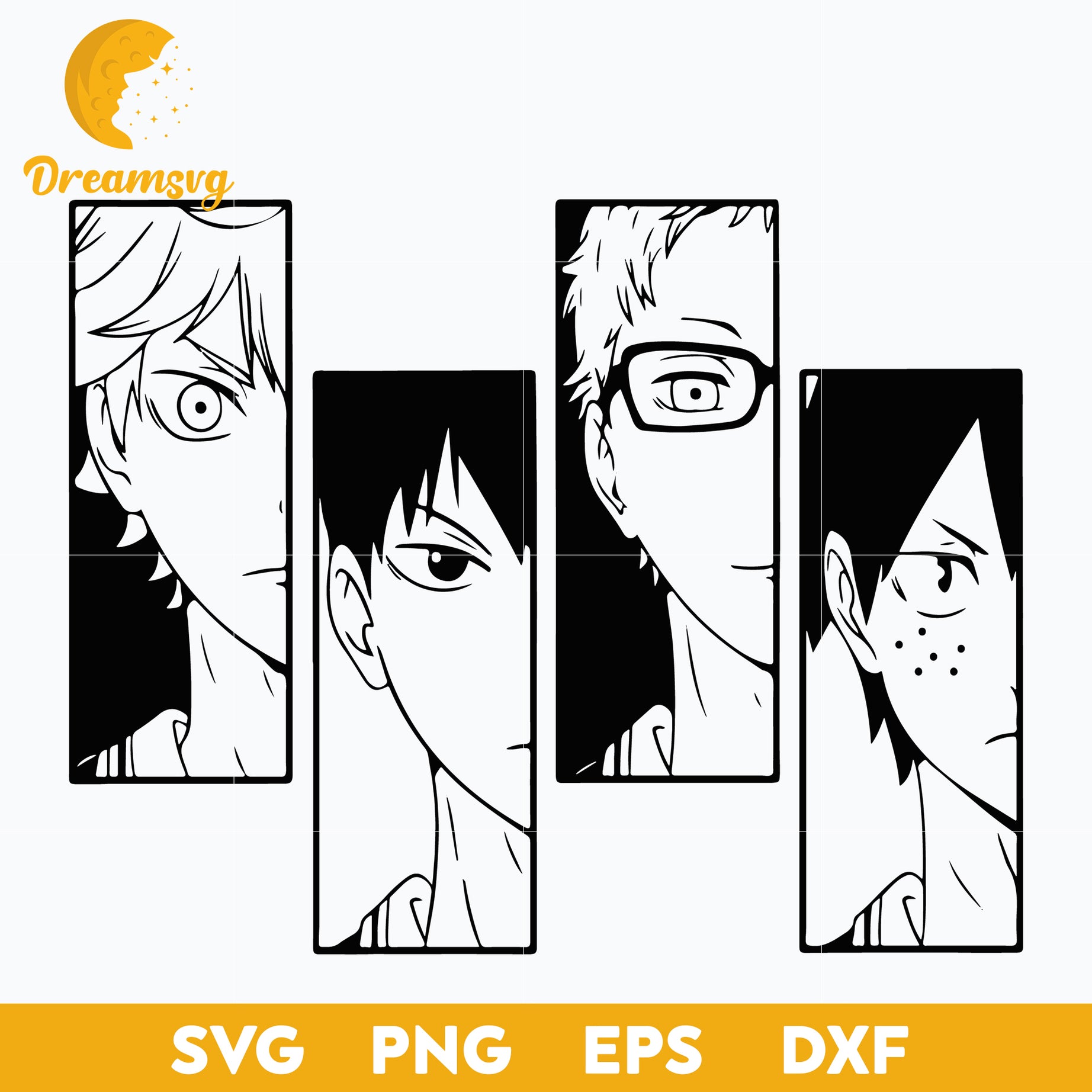 Haikyuu Svg, Anime Svg, Manga Svg, Japanese Svg, file for cricut, Anime svg, png, eps, dxf digital download