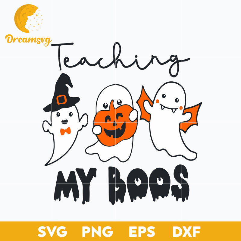 Halloween Teaching My Boo svg, Halloween svg, png, dxf, eps digital file.