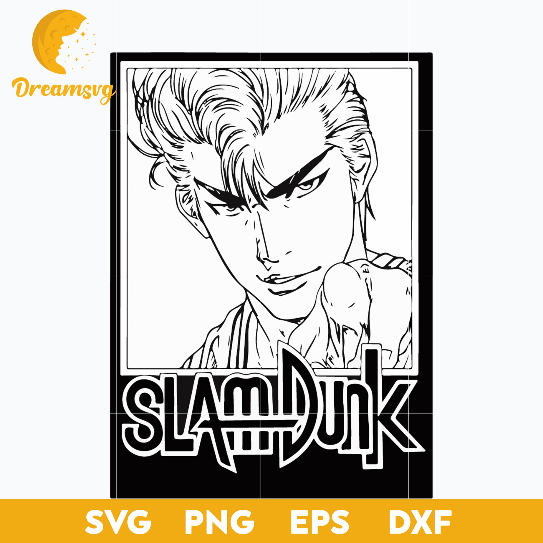 Hanamichi Sakuragi Svg, Slam Dunk Svg, Anime Manga Svg, Slam Dunk Anime Svg, file for cricut, Anime svg, png, eps, dxf digital download