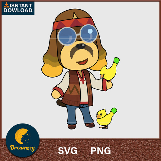 Harvey Animal Crossing Svg, Animal Crossing Svg, Animal Crossing Png, Cartoon svg, svg, png digital file