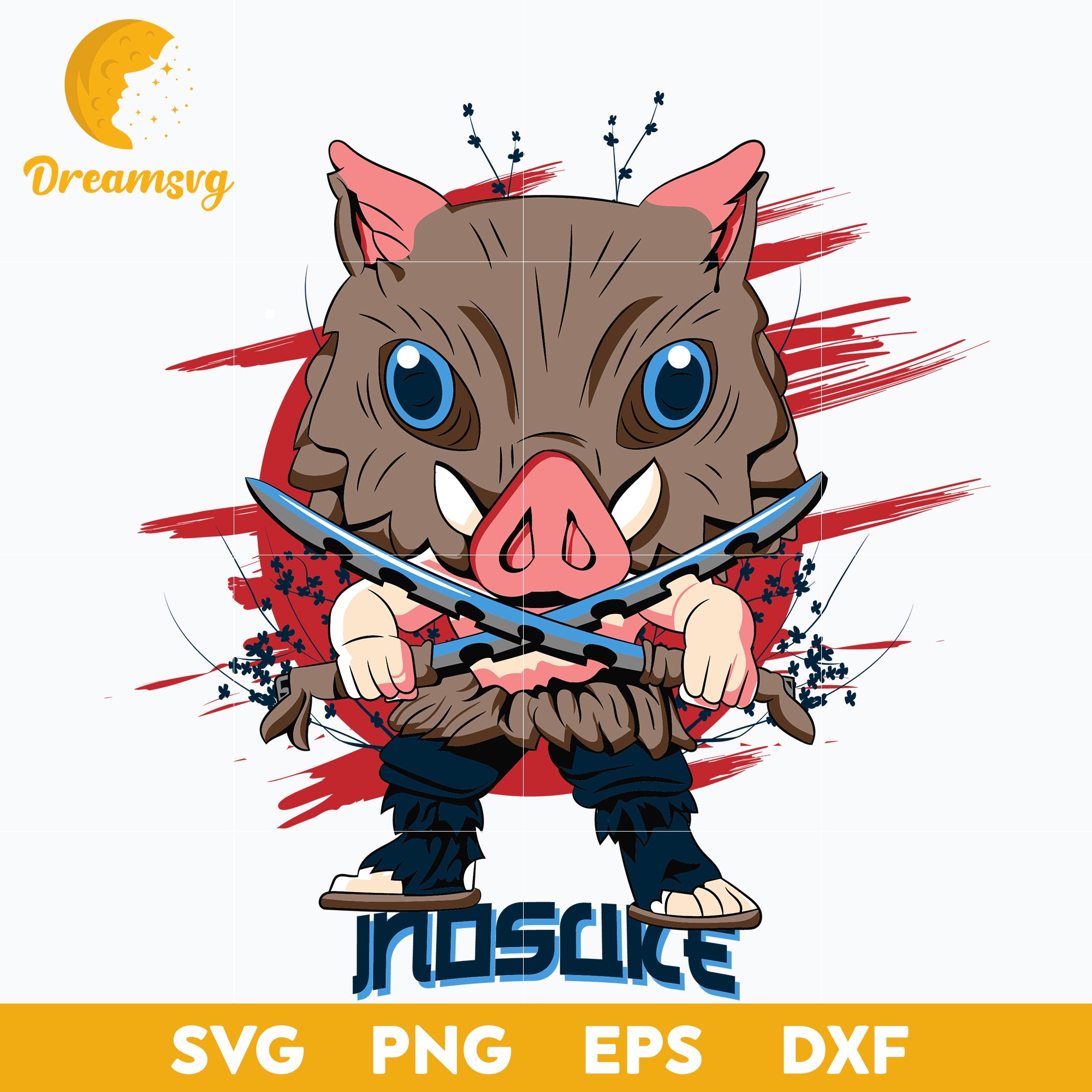 Hashibira Inosuke Svg, Inosuke Svg, Inosuke Anime Svg, file for cricut ...