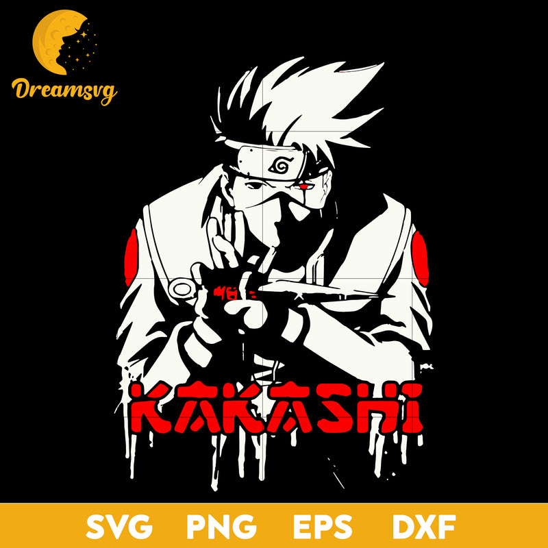 Hatake Kakashi Svg, Kakashi Svg, Anime Svg, Naruto Svg, file for cricut, Anime svg, png, eps, dxf digital download