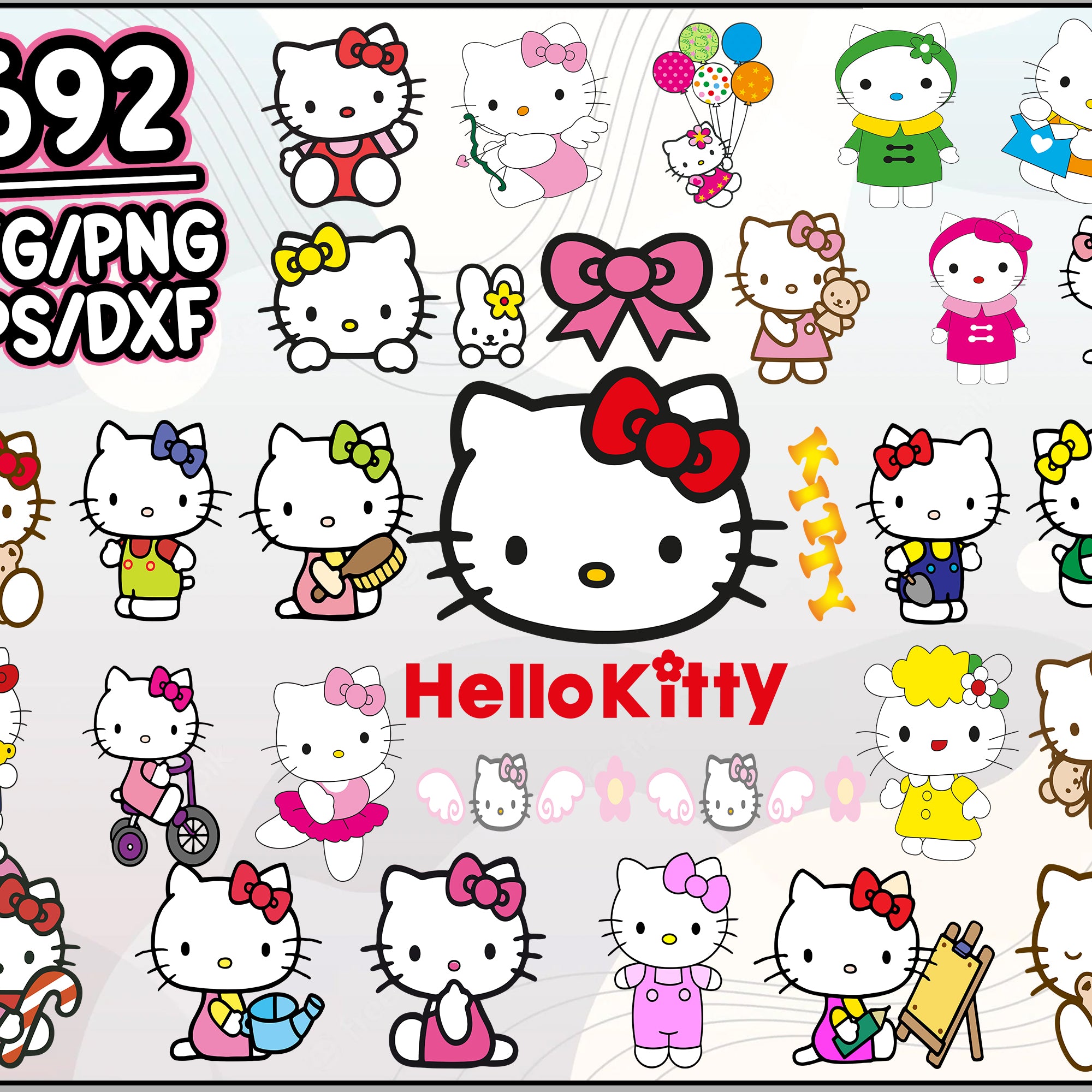 692+ Hello Kitty Svg Bundle, Hello Kitty Svg, Hello Kitty for cricut, Hello Kitty cut file, Hello Kitty png, Hello Kitty dxf, Cartoon svg, png, dxf, eps digital file