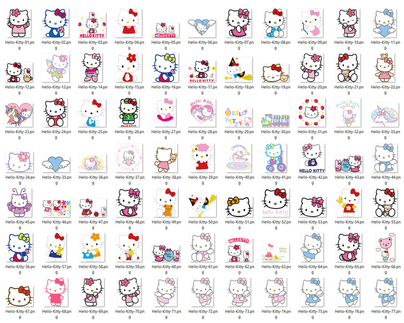 Sanrio Bundle Svg, Sanrio Characters Svg, Hello Kitty Svg, Kawaii Kitty  Svg, Cartoon Svg, Png Dxf Jpg Eps File