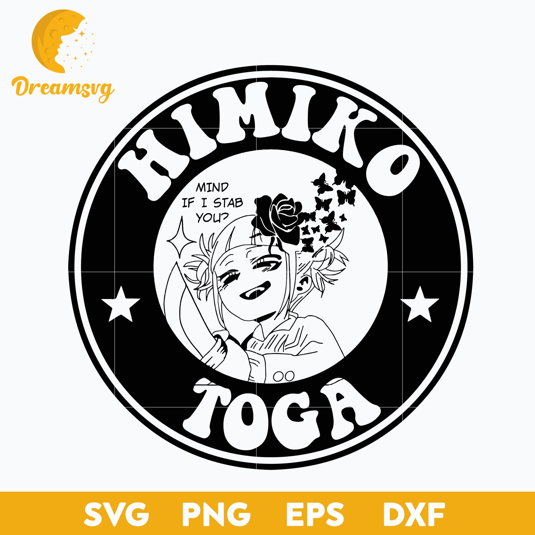 Himiko Toga Svg, Mind If I Stab You Svg, My Hero Academia Svg, Boku No Hero Academia Svg, file for cricut, Anime svg, png, eps, dxf digital download